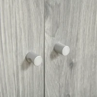 Kuweta toaleta dla kota do legowiska dla kota z otworem drzwiowym kolor biały + dąb szary(m-6)