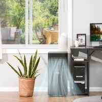 HOMCOM 785W Portable Air Conditioner 4 Modes LED Display 24 Timer Home Office Black(m-2)