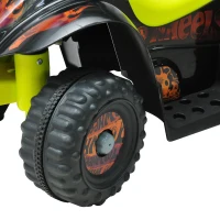 HOMCOM Elektryczny motocykl elektryczny Quad Kids Car Samochód elektryczny Motocykl dla dzieci Żółty(m-9)