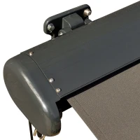 Markiza elektryczna z korbką ręczną Markiza z ramieniem przegubowym Ochrona przed słońcem Balkon 4 x 3 m(m-5)