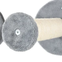 PawHut 5PCs Cat Wall Furniture with Perch, Cat House, Scratching Post(m-9)