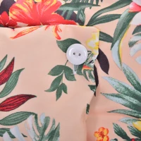 Outsunny Hängesessel mit Querstrebe und Kissen,Hängestuhl, hängesitz, hängeschaukel, Leicht zu tragen, einfach verpackung und Aufbewahrung, bis 100 kg belastbar, mehrfarbig 100 x 106 cm(m-3)