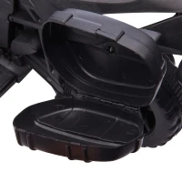 HOMCOM Elektromotorrad Kinderelektroauto Elektro-Kindermotorrad Kinderfahrzeug 6V LED-Licht simuliertes Motorgeräusch Metall+PP Schwarz+Weiß 88,5x 42,5x49 cm(m-9)