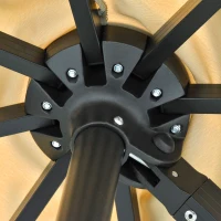 Outsunny Umbrela de Gradina Brat 300x300m Manivela si Pivotanta 360 ​​°(m-7)