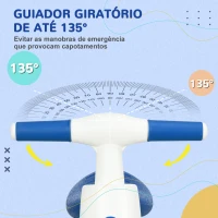 AIYAPLAY Bicicleta sem Pedais para Crianças de 18-36 Meses com Guiador Antiderrapante e 4 Rodas de Ø17 cm  56x30x42 cm Azul(m-4)