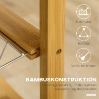 HOMCOM Wózek kuchenny z wysuwanym blatem i koszami na przechowywanie(m-6)