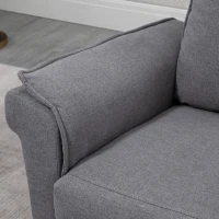 HOMCOM Fotoliu Relaxant cu Ridicare și Funcție de Masaj, Fotoliu Rabatabil la 150° cu Suport pentru Picioare, 86x95x106 cm, Gri(m-8)