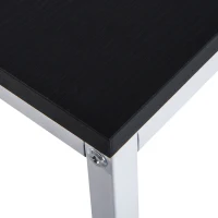 Biurko HOMCOM biurko komputerowe z regałem kolor biały + czarny 120x64x121cm(m-8)