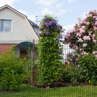 PawHut Filet en maille plastique pour animaux de compagnie clôtures jardin treillis protection 10 x 1,22 m PVC(m-2)