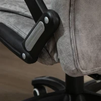 Vinsetto Ergonomic Office Chair Comfortable Desk Chair with Armrests Adjustable Height Reclining and Tilt Function Grey(m-12)