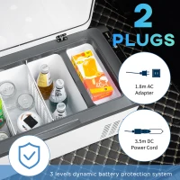 Outsunny Frigider Portabil 20 L – Compresor, LCD & Alimentare Auto/AC(m-6)