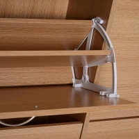 Homcom Dulap Pantofi Lemn 120×24×81 cm – 24 Perechi, Hol sau Dormitor(m-8)