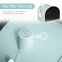PawHut Litiere inchisa pentru Pisici – Cu Tava Detasabila & Filtru(m-6)