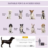 PawHut 80cm Pet Carrier, with Cushion, for Small and Medium Dogs - Purple(m-5)
