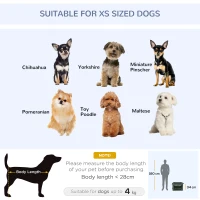 PawHut 48.5cm Pet Carrier, with Cushion, for Miniature Dogs - Grey(m-8)