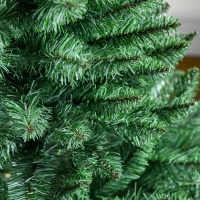 HOMCOM Sapin de Noël artificiel 200 branches avec pied croix en bois amovible - Ø 62 x 120H cm - vert(m-8)