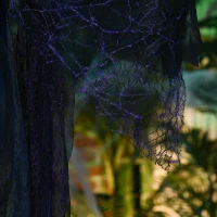 HOMCOM Halloween-heks, Halloween-decoratie, geluidsfunctie, met bewegingssensor, LED-lichten, 130 cm x 18 cm x 183 cm(m-9)