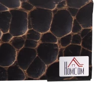 HOMCOM Șemineu cu Blat din Beton, Capac, Deflector din Sticlă Securizată și Rezervor de 0,15L, 33x16x18 cm, Negru(m-7)