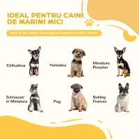 Pawhut Bariera Caini – 3 Sectiuni Pliabile din Lemn Alb(m-4)