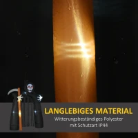 HOMCOM Grote Halloween Tuindecoratie Magere Hein-boog Zelfopblaasbaar met LED-verlichting 2,85 m(m-5)
