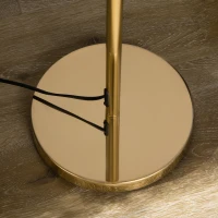 HOMCOM Lampa stojąca, retro lampa podłogowa, 40 W lampa stojąca z oprawką E27, metal(m-7)