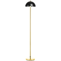 HOMCOM Lampa stojąca, retro lampa podłogowa, 40 W lampa stojąca z oprawką E27, metal(m-1)