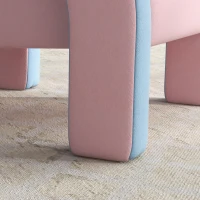ZONEKIZ Poltrona para Crianças Pequenas em Forma de Arco Íris para Crianças de 1,5 a 5 Anos para Dormitório Sala de Estar kg 43x41x51 cm Rosa(m-9)