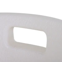 HOMCOM Scaun de Duș cu Înălțime Reglabilă pe 6 Nivele, Picioare și Brațe Antiderapante, 74x53x80-92 cm, Alb(m-8)