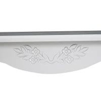 HOMCOM Mesa de Centro de Salón y Comedor de Estilo Elegante tipo Mesita de Café Auxiliar con Estantería color Blanco 94x44x42cm HOMCOM(m-4)