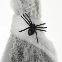 HOMCOM Halloween Mumia, Dekoracja z Efektem Dźwiękowym, z Sensorem Ruchu i LED, 60 cm x 16 cm x 170 cm(m-9)