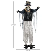 HOMCOM Halloween decoratie, geluidseffecten, bewegingssensor en LED-lichten(m-3)