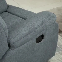 HOMCOM Relaxsessel, Fernsehsessel mit Liegefunktion, Liegesessel, gepolsterter TV Sessel mit Leinenoptik, Ruhesessel für Wohnzimmer, Schlafzimmer, Grau(m-8)
