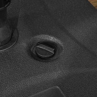 Outsunny Base para Chapéu de Sol Suporte para Chapéu de Sol Recarregável com Água ou Areia HDPE 46x45x26cm Preto(m-8)