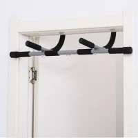 HOMCOM Barra de Elevação para Porta Barra de Pull Up para Exercícios de Treino em Casa Carga Máxima 110 kg 92x40x17 cm Preto(m-2)
