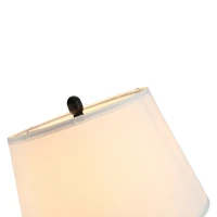 HOMCOM set 3 lampi (2 de masa, 1x lampa de podea)(m-8)