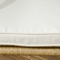 Outsunny Ensemble salon de jardin 4 pièces canapé 2 places 2 fauteuils 1 table basse avec coussins(m-7)