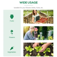 Outsunny Mini Greenhouse, Small Plant Grow House for Outdoor with Durable PE Cover, Observation Windows, 180 x 60 x 60 cm, Green(m-7)