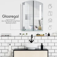 HOMCOM LUSTRO ŁAZIENKOWE LED 70x50(m-4)