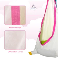 Outsunny Scaun Suspendat pentru Copii in forma de Unicorn pentru Interior si Exterior(m-7)