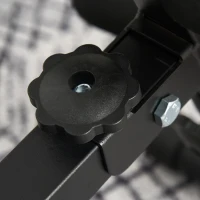 HOMCOM Panca Multifunzione per Allenamento a Casa, Schienale e Cuscinetti Regolabili, Blu e Nero, 144x53x45-60cm(m-7)