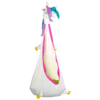 Outsunny Scaun Suspendat pentru Copii in forma de Unicorn pentru Interior si Exterior(m-1)