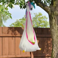 Outsunny Scaun Suspendat pentru Copii in forma de Unicorn pentru Interior si Exterior(m-2)