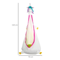 Outsunny Scaun Suspendat pentru Copii in forma de Unicorn pentru Interior si Exterior(m-3)