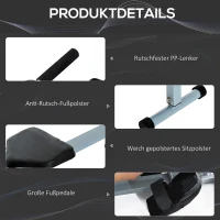 HOMCOM ERGOMETR WIOŚLARSKI WIOŚLARZ MECHANICZNY LCD(m-6)