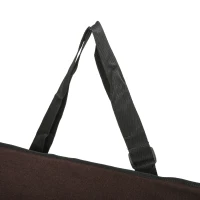 PawHut Hundetasche Hundebox faltbar Hundetransportbox Reisebox Katzenbox Autositz Oxford Schwarz 52x34x28 cm(m-8)