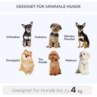 PaWHut Torba na kółkach dla psa Plecak 2-w-1 Plecak dla zwierząt szary(m-8)