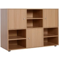 HOMCOM Mobile Libreria Scaffale 6 Cubi da Ingresso Ufficio Salotto 110x40x78cm Legno(m-1)