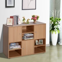 HOMCOM Mobile Libreria Scaffale 6 Cubi da Ingresso Ufficio Salotto 110x40x78cm Legno(m-9)