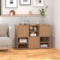 HOMCOM Mobile Libreria Scaffale 6 Cubi da Ingresso Ufficio Salotto 110x40x78cm Legno(m-2)