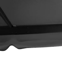 Outsunny Cenador de Jardín 3x3m Pabellón de Aluminio Exterior con Doble Techo de Ventilación 4 Cortinas Laterales y 4 Mosquiteras con Cremallera Gazebo para Fiestas Eventos Patio Café(m-8)